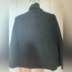 Knitted turtleneck poncho size small